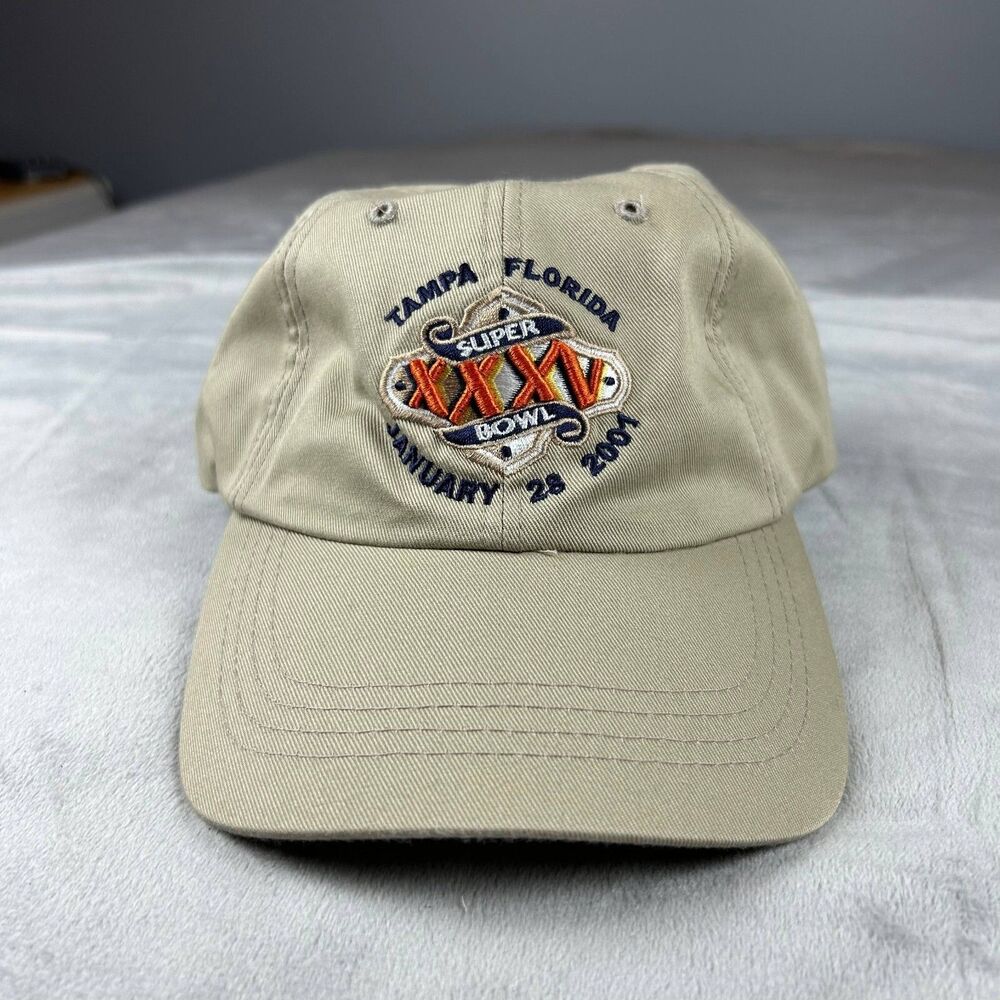 Vintage NFL Super Bowl XXXV Logo Athletics Hat Cap One Size Fit Tampa Florida